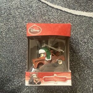 Disney Pixar CARS Mater Tow Truck Christmas Tree Ornament Winter Hat New - Rare